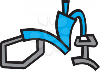 Royalty Free Clipart Image of a Person Exercising