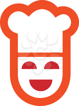 Royalty Free Clipart Image of a Chef's Face