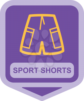 Royalty Free Clipart Image of Sports Shorts