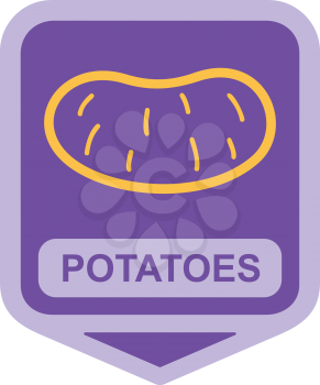 Royalty Free Clipart Image of Potatoes