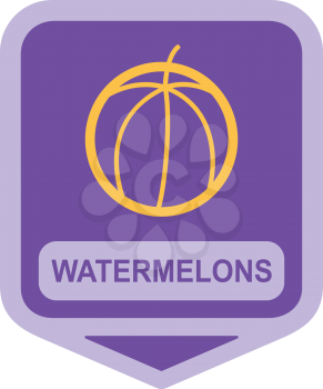 Royalty Free Clipart Image of a Watermelon