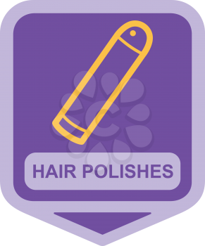 Royalty Free Clipart Image of a Hair Polish