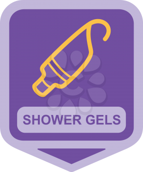 Royalty Free Clipart Image of a Shower Gel