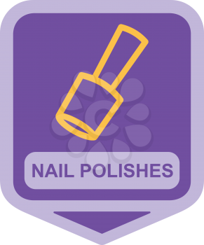 Royalty Free Clipart Image of Nail Polish