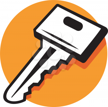 Royalty Free Clipart Image of a Key