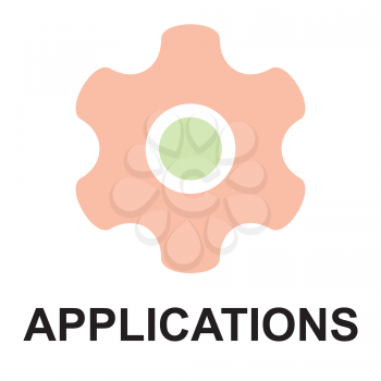 Royalty Free Clipart Image of Applications