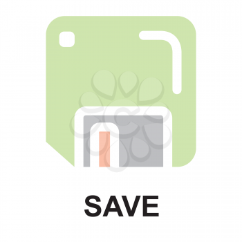 Royalty Free Clipart Image of Save