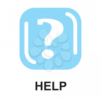 Royalty Free Clipart Image of a Help Button