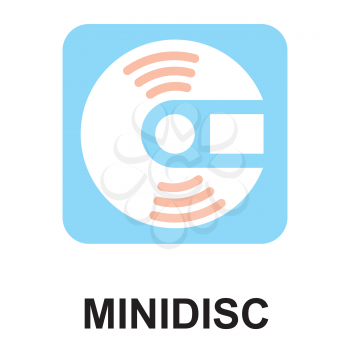 Royalty Free Clipart Image of a Mini Disc