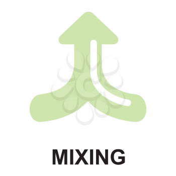 Royalty Free Clipart Image of a Mixing Button