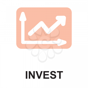Royalty Free Clipart Image of an Invest Sign