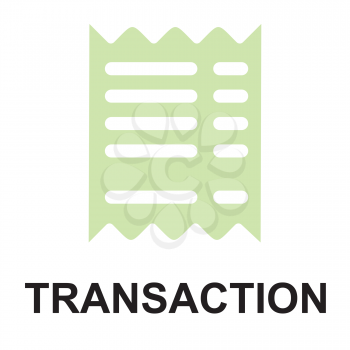 Royalty Free Clipart Image of a Transaction Button