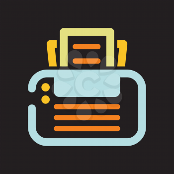 Royalty Free Clipart Image of a Printer