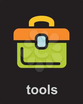 Royalty Free Clipart Image of a Tools Icon