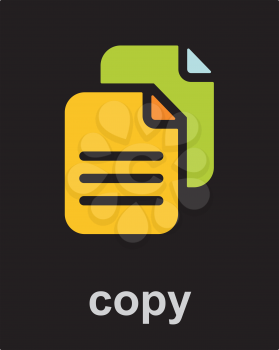 Royalty Free Clipart Image of a Copy Icon