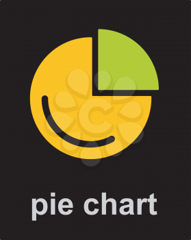 Royalty Free Clipart Image of a Pie Chart