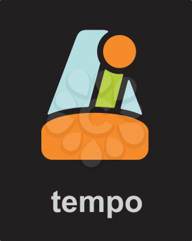 Royalty Free Clipart Image of a Tempo Symbol