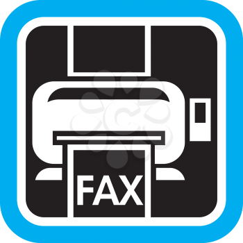 Royalty Free Clipart Image of a Fax Machine