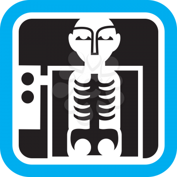 Royalty Free Clipart Image of an X-Ray