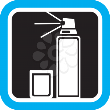 Royalty Free Clipart Image of a Spray
