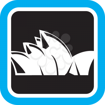Royalty Free Clipart Image of an Opera House