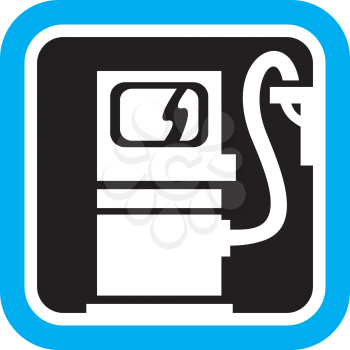 Royalty Free Clipart Image of Gas Pumps