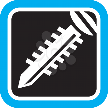 Royalty Free Clipart Image of a Screw