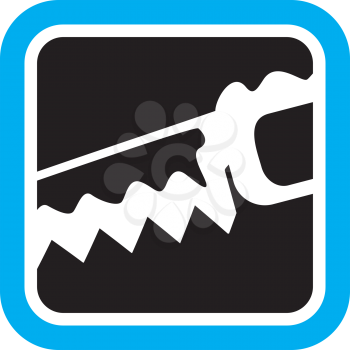Royalty Free Clipart Image of a Saw