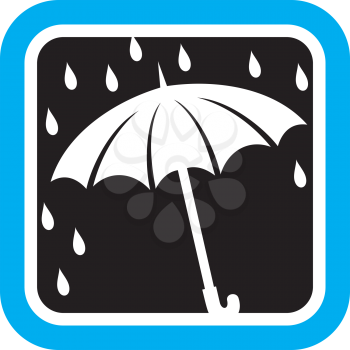 Royalty Free Clipart Image of an Umbrella