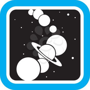 Royalty Free Clipart Image of Planets