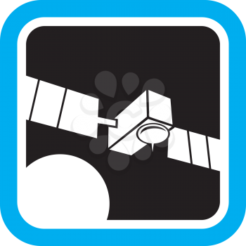 Royalty Free Clipart Image of a Satellite