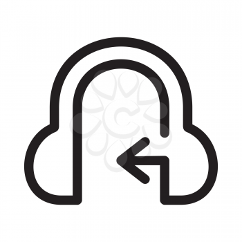 Royalty Free Clipart Image of a Headphones Icon