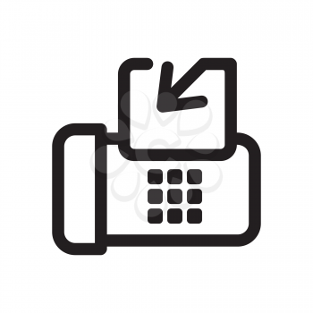 Royalty Free Clipart Image of a Fax Icon