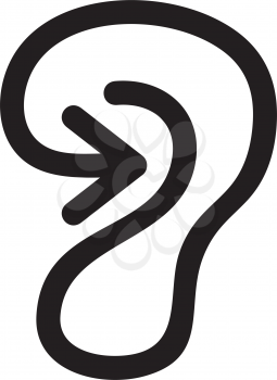 Royalty Free Clipart Image of an Ear