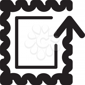 Royalty Free Clipart Image of a Stamp Icon