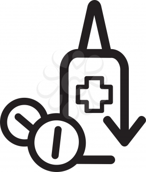 Royalty Free Clipart Image of a Drug Icon