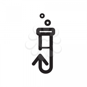 Royalty Free Clipart Image of a Test Tube Icon