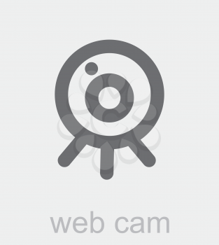 Royalty Free Clipart Image of a Web Cam Icon