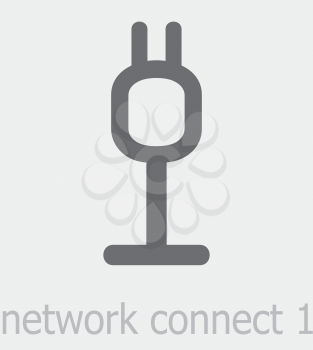 Royalty Free Clipart Image of a Network Connect Icon