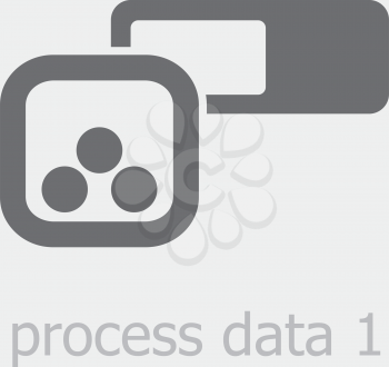 Royalty Free Clipart Image of a Process Data Icon