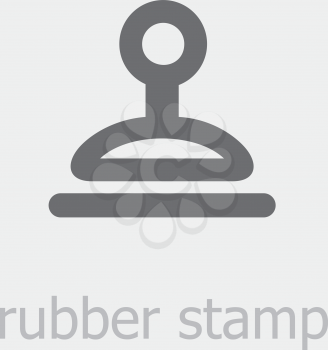 Royalty Free Clipart Image of a Rubber Stamp