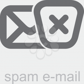 Royalty Free Clipart Image of a Spam Email