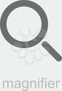 Royalty Free Clipart Image of a Magnifier