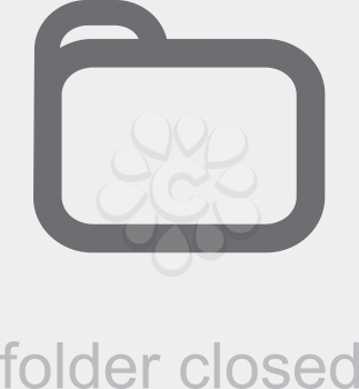 Royalty Free Clipart Image of a Closed Folder