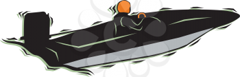 Motorboats Clipart