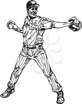 Pitching Clipart
