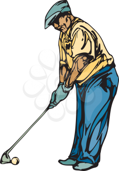 Golfing Clipart