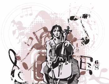 Cellist Clipart