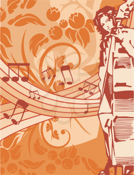 Cellist Clipart