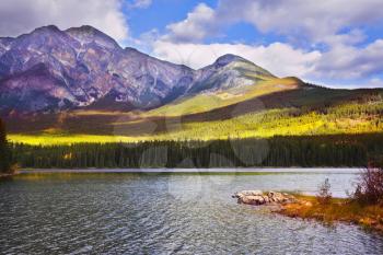 Royalty Free Photo of a Lake in the Rocky Mountains